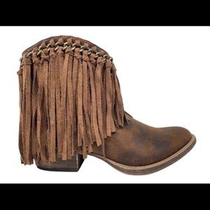 Very G Juno fringe bootie